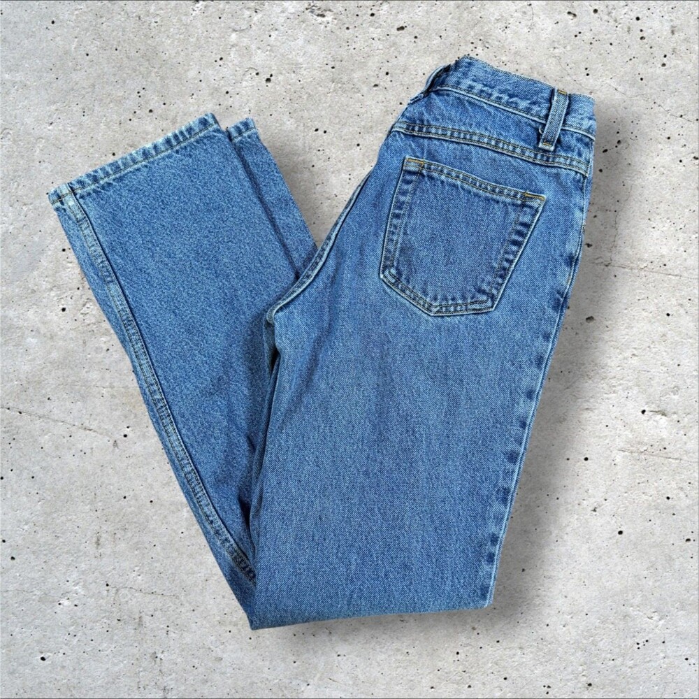 Vintage Rocky Mountain Rockies Jeans Womens Size 7R High Waisted Slim Blue - Picture 1 of 8